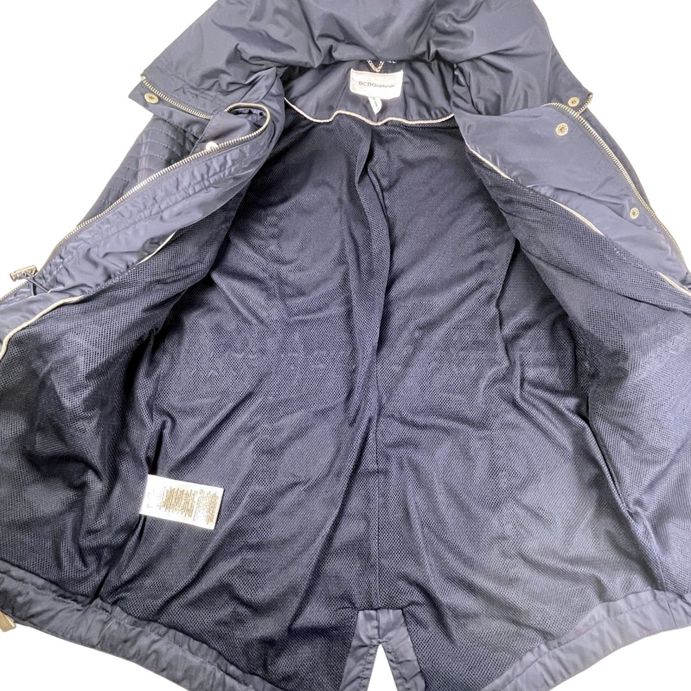 BCBGeneration Hooded Utility Anorak Rain Jacket Size M - Picture 6 of 10